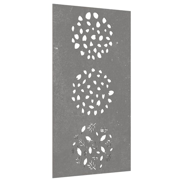 vidaXL Veggdekorasjon til hage 105x55 cm cortenstål bladdesign