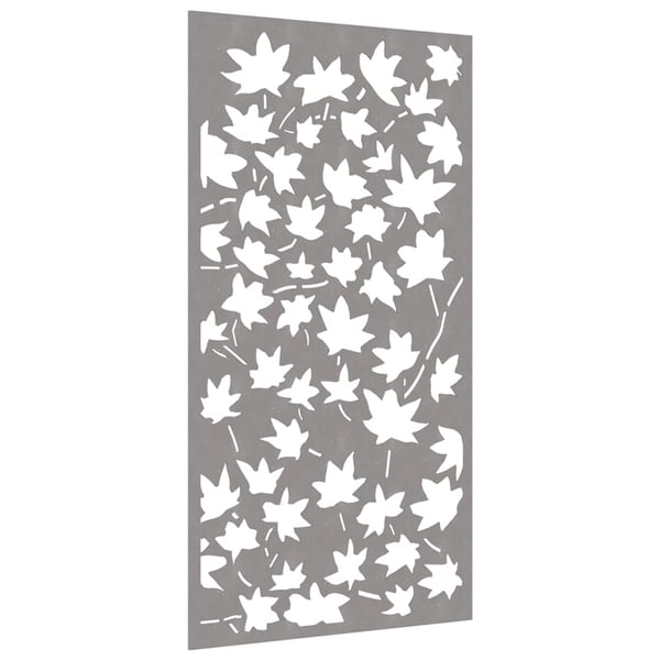 vidaXL Veggdekorasjon til hage 105x55 cm cortenstål lønnebladdesign