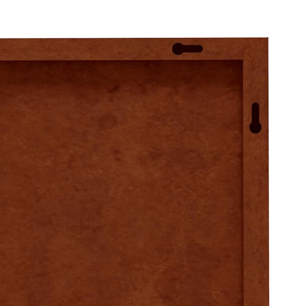 vidaXL Veggdekorasjon til hage 105x55 cm cortenstål verdenskart-design