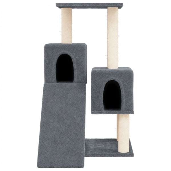 vidaXL Kattetre med klorestolper i sisal mørkegrå 82 cm