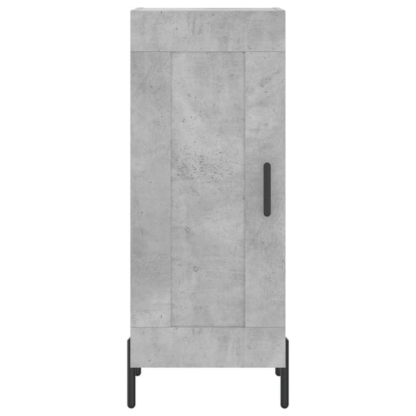 vidaXL Skjenk betonggrå 34,5x34x90 cm konstruert tre
