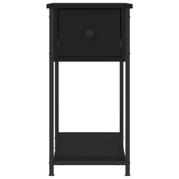 vidaXL sengebord 2 stk. 30x60x60 cm konstrueret træ sort