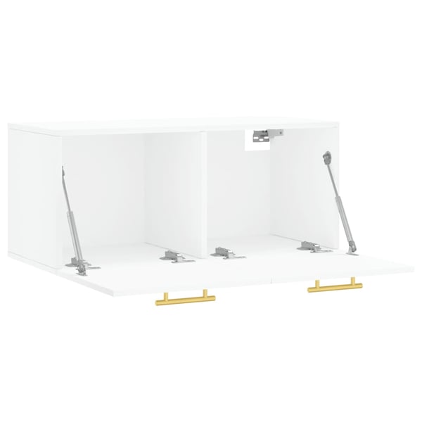 vidaXL Veggskap hvit 80x36,5x35 cm konstruert tre