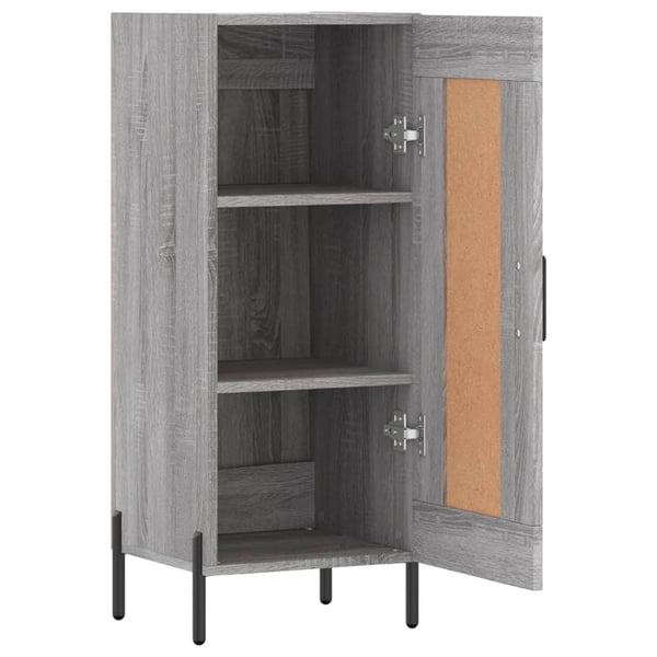 vidaXL Skjenk grå sonoma 34,5x34x90 cm konstruert tre