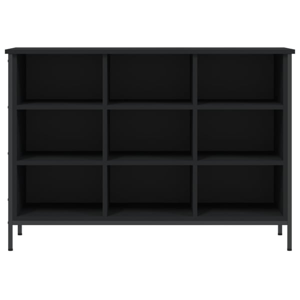 vidaXL skoreol 100x35x70 cm konstrueret træ sort