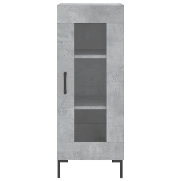 vidaXL Skjenk betonggrå 34,5x34x90 cm konstruert tre