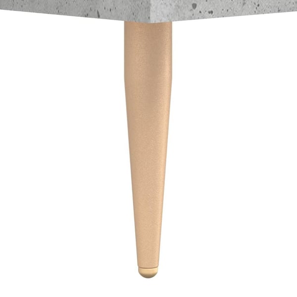 vidaXL Skjenk betonggrå 34,5x34x90 cm konstruert tre