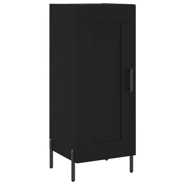 vidaXL skænk 34,5x34x90 cm konstrueret træ sort