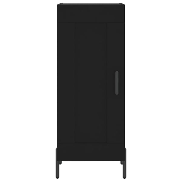 vidaXL skænk 34,5x34x90 cm konstrueret træ sort