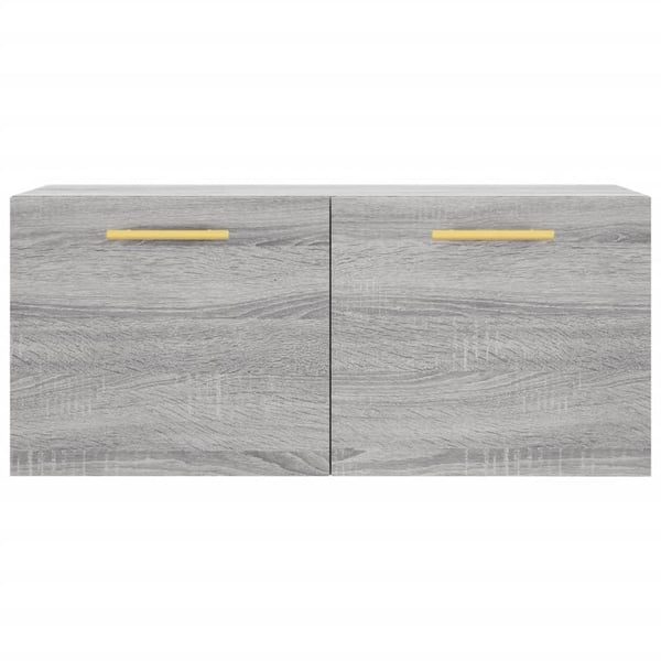 vidaXL Seinäkaappi harmaa Sonoma 80x36,5x35 cm tekninen puu