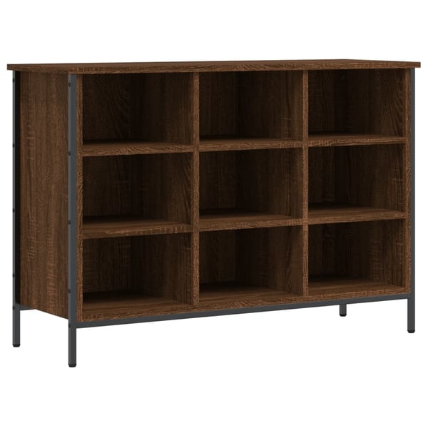 vidaXL Skoskap brun eik 100x35x70 cm konstruert tre