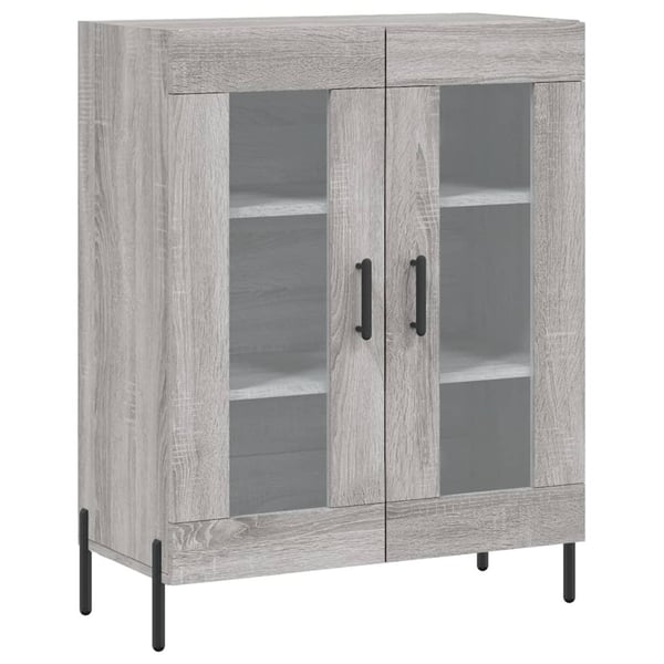 vidaXL Skjenk grå sonoma 69,5x34x90 cm konstruert tre