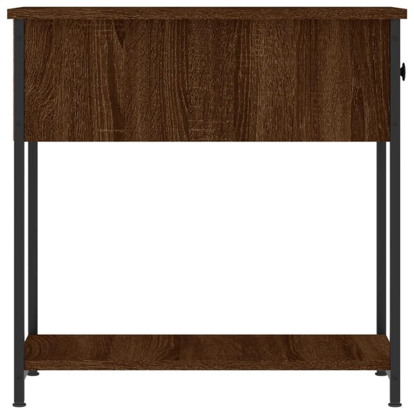 vidaXL Nattbord 2 stk brun eik 30x60x60 cm konstruert tre