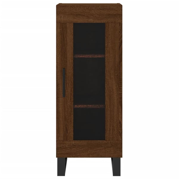 vidaXL skænk 34,5x34x90 cm konstrueret træ brun egetræsfarve