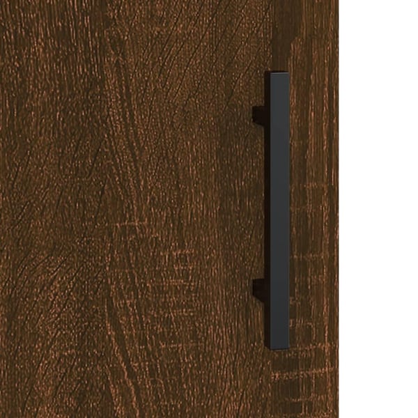 vidaXL skænk 34,5x34x90 cm konstrueret træ brun egetræsfarve