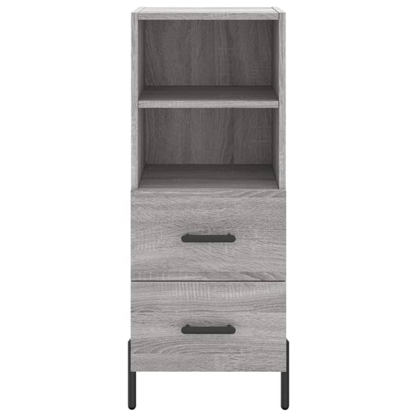 vidaXL Senkki harmaa Sonoma 34,5x34x90 cm tekninen puu