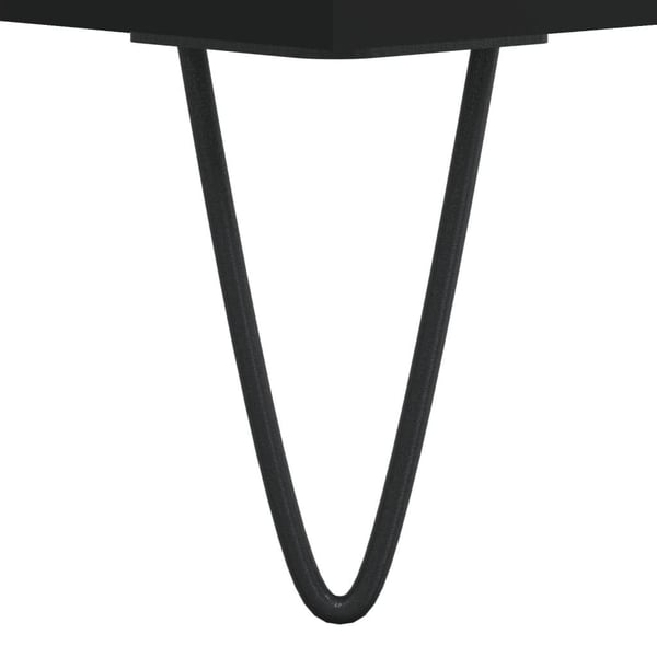 vidaXL Skjenk svart 57x35x70 cm konstruert tre