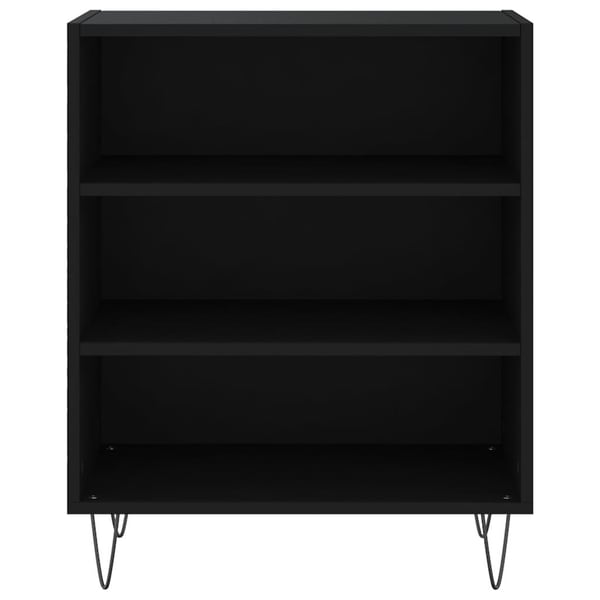 vidaXL Skjenk svart 57x35x70 cm konstruert tre