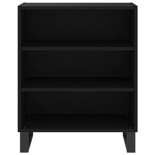 vidaXL skænk 57x35x70 cm konstrueret træ sort