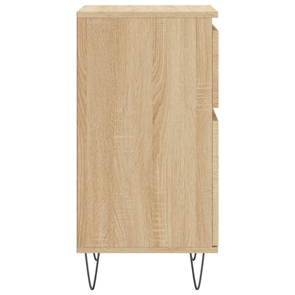 vidaXL Skjenk sonoma eik 40x35x70 cm konstruert tre