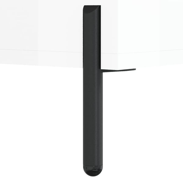 vidaXL skænk 34,5x34x90 cm konstrueret træ hvid højglans