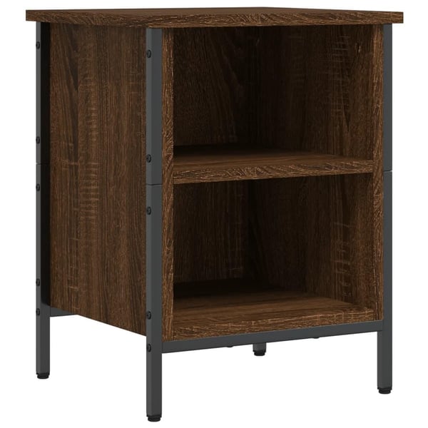 vidaXL Skoskap brun eik 38x35x50 cm konstruert tre