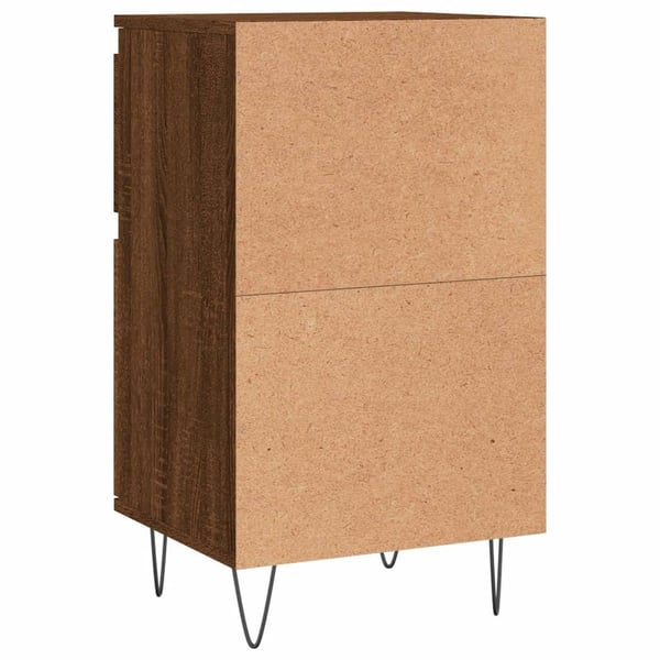 vidaXL skænke 2 stk. 40x35x70 cm konstrueret træ brun egetræsfarve