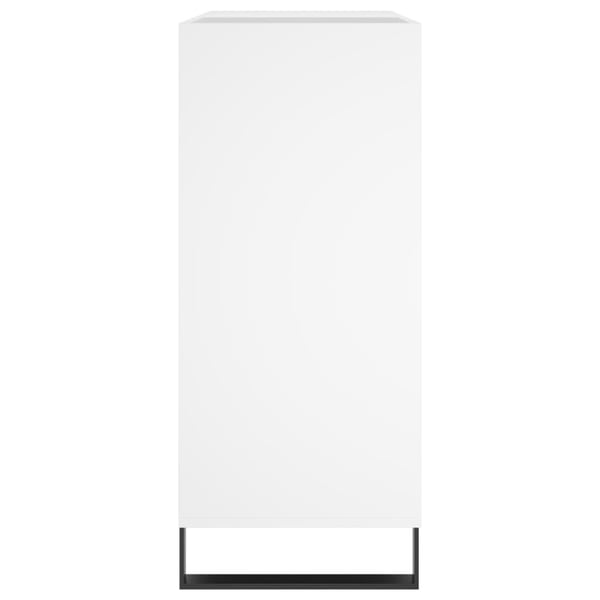 vidaXL Hifi-benk hvit 84,5x38x89 cm konstruert tre