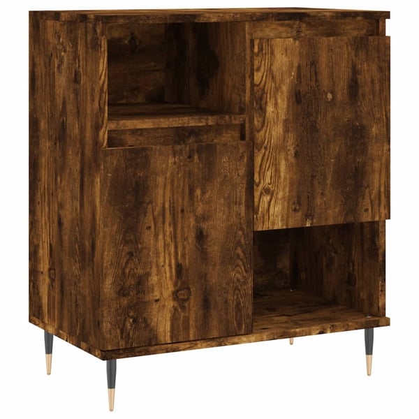 vidaXL Skjenk røkt eik 60x35x70 cm konstruert tre