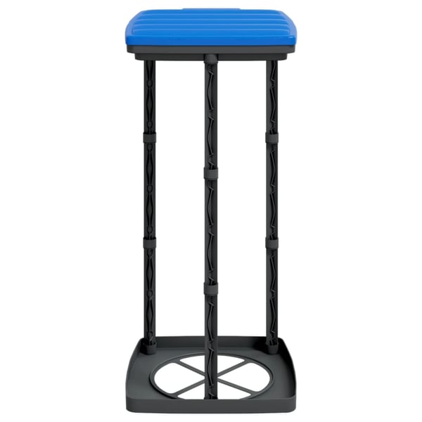vidaXL affaldsposeholdere 2 stk. 60 l PP sort og blå