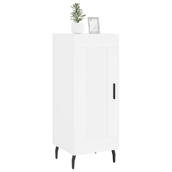 vidaXL Skjenk hvit 34,5x34x90 cm konstruert tre