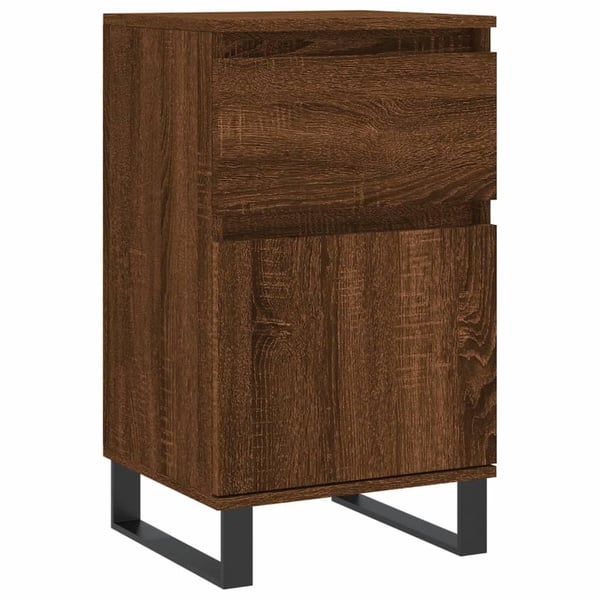 vidaXL Skjenker 2 stk brun eik 40x35x70 cm konstruert tre