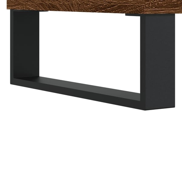 vidaXL Skjenker 2 stk brun eik 40x35x70 cm konstruert tre