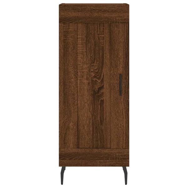 vidaXL Skjenk brun eik 34,5x34x90 cm konstruert tre
