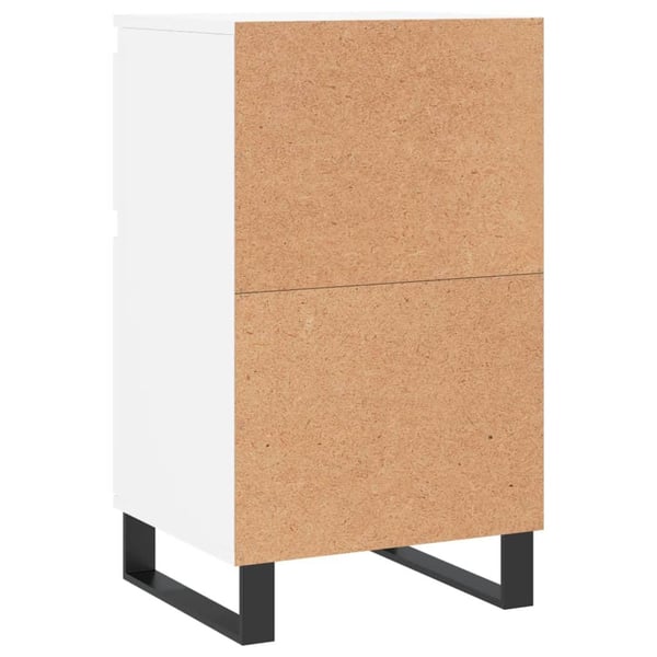 vidaXL Skjenker 2 stk hvit 40x35x70 cm konstruert tre