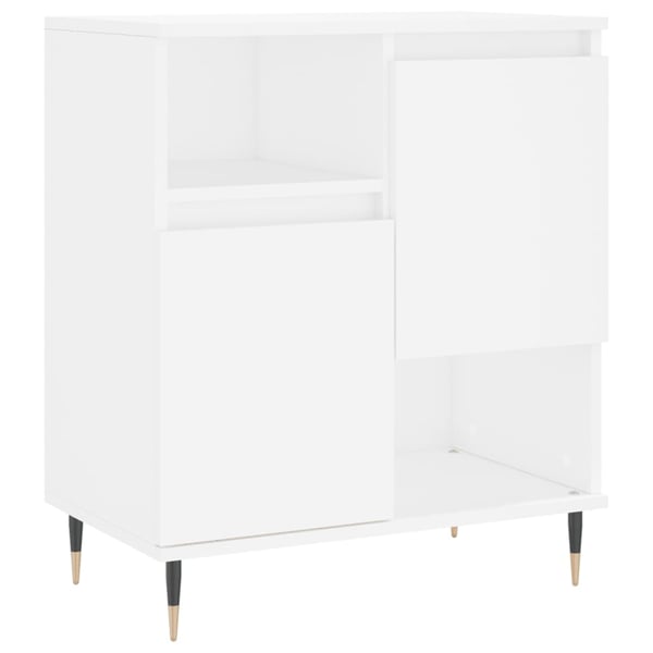 vidaXL skænk 60x35x70 cm konstrueret træ hvid