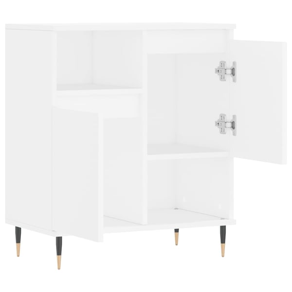 vidaXL skænk 60x35x70 cm konstrueret træ hvid