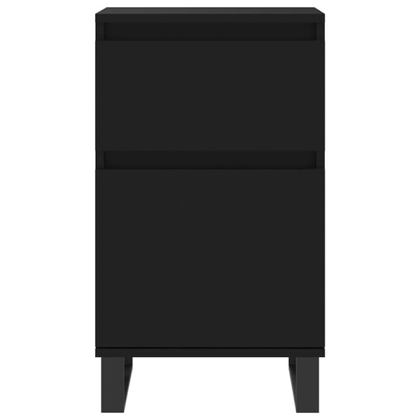 vidaXL Senkit 2 kpl musta 40x35x70 cm tekninen puu