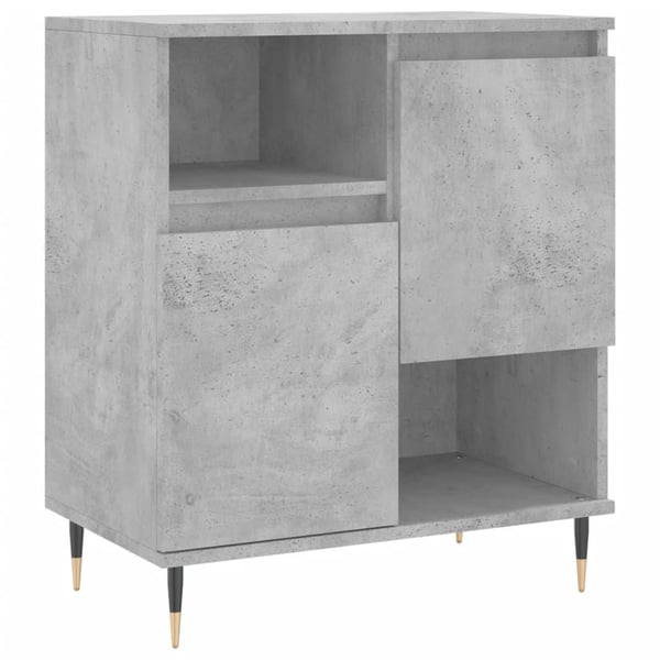 vidaXL Skjenk betonggrå 60x35x70 cm konstruert tre