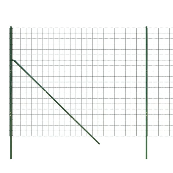 vidaXL trådhegn 1,8x10 m galvaniseret stål grøn