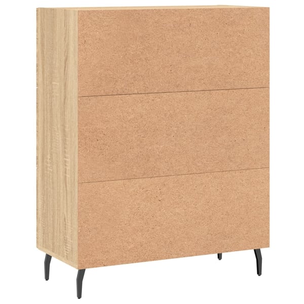 vidaXL Skjenk sonoma eik 69,5x34x90 cm konstruert tre