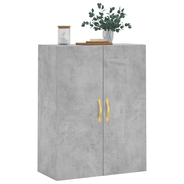 vidaXL Veggskap betonggrå 69,5x34x90 cm