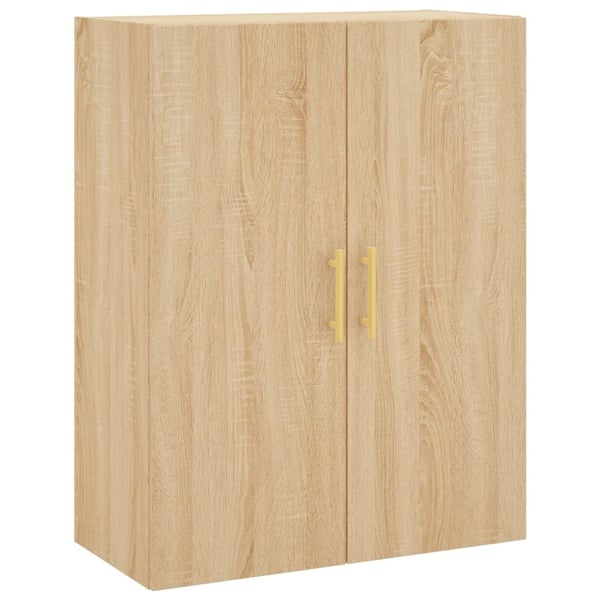 vidaXL Veggskap sonoma eik 69,5x34x90 cm