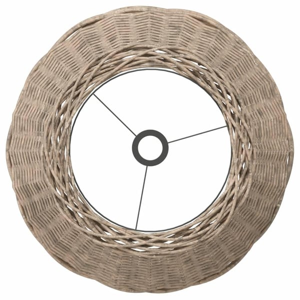 vidaXL Taklampeskjerm brun Ø50x30 cm flettet