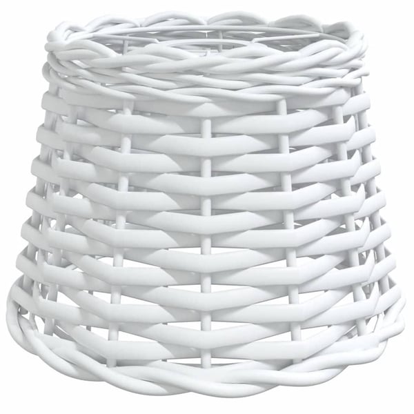 vidaXL Kattovalaisimen varjostin valkoinen Ø20x15 cm paju
