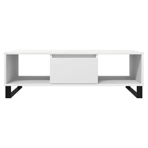 vidaXL Salongbord hvit 104x60x35 cm konstruert tre