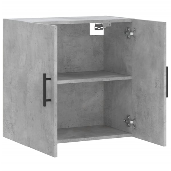 vidaXL Veggskap betonggrå 60x31x60 cm konstruert tre