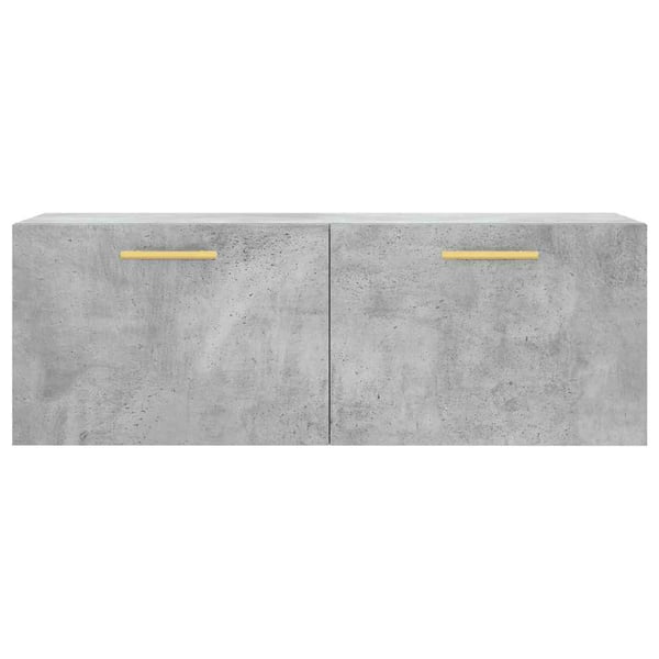 vidaXL Veggskap betonggrå 100x36,5x35 cm konstruert tre