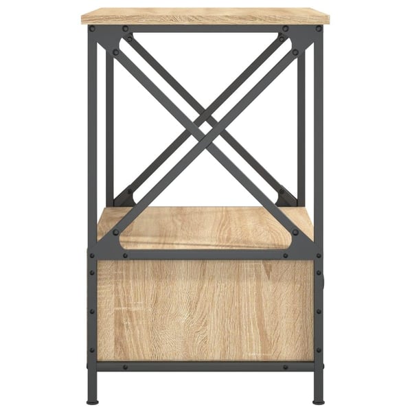 vidaXL Nattbord 2 stk sonoma eik 50x41x65 cm konstruert tre