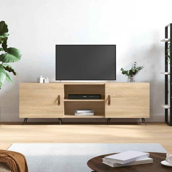 vidaXL TV-taso Sonoma-tammi 150x30x50 cm tekninen puu